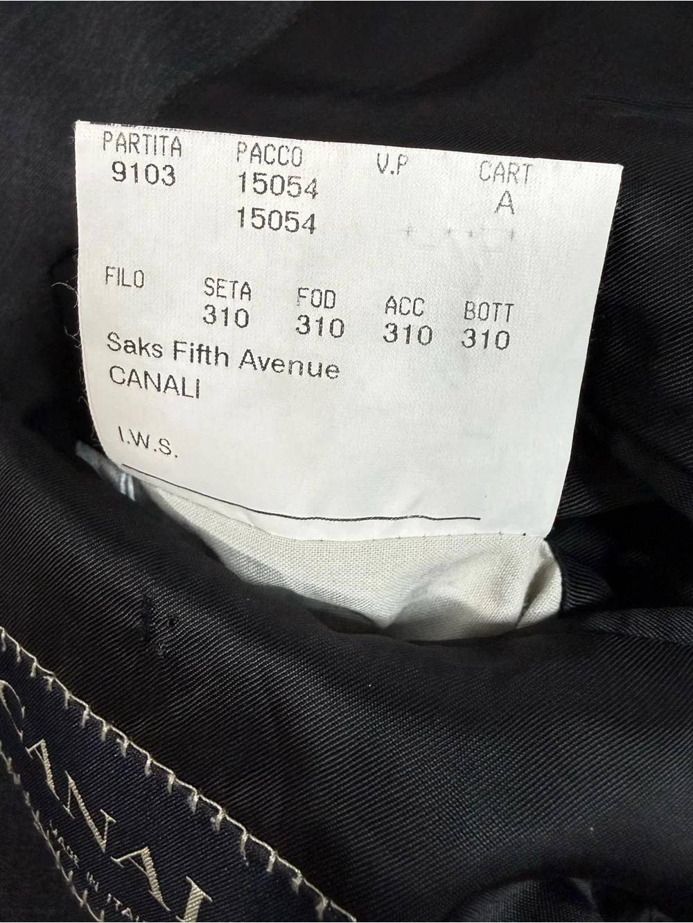 Canali Saks Fifth Avenue Mens 42R Wool Windowpane Blazer Sport Coat Italy Gray